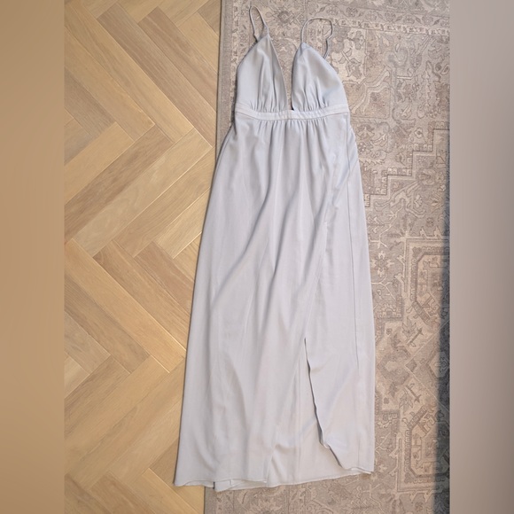 Beautiful Bridesmaid Dress in a Dusty Blue Grey - Picture 2 of 3